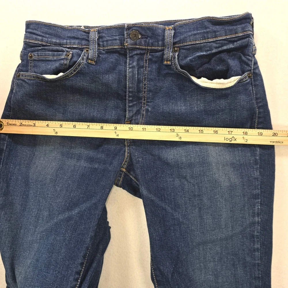 Levis 511 Slim Fit Mens Jeans Blue Denim 34x32 Medium Wash Stretch‎ 04511-1151